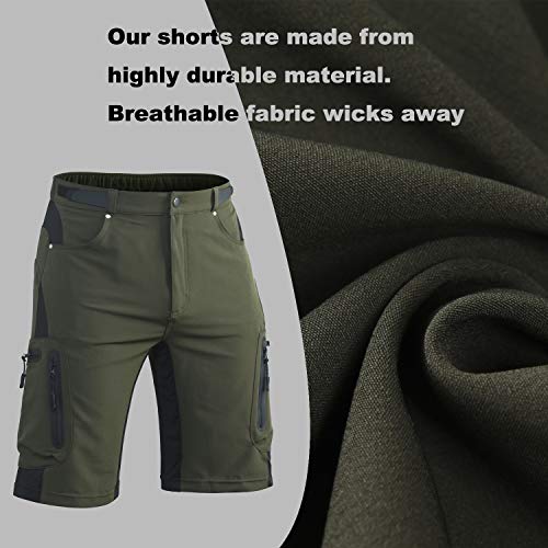 image for Ally Padded Mountain Bike Shorts, Water Repellent Mens Cycling MTB Sho