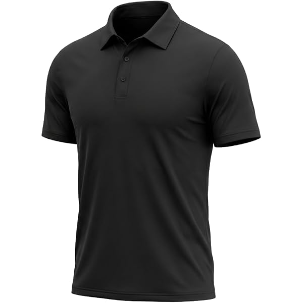 Umturmok Men's Performance Solid Color Golf Polo Shirts Moisture