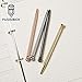 PASISIBICK Novelty Skull Ballpoint Pens,Metal Writing Pen for Nurse Dr. Stationery Crazy Student Gift (Pack 4)