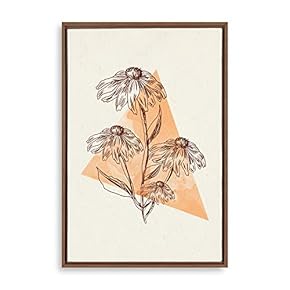 Framed Canvas Wall Art Modern Geometric Pattern Canvas Prints Home Artwork Decoration for Living Room,Bedroom - 16x24 inches