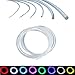 AKEPO Ф0.12in(3mm)*16.4ft(5m) PMMA Plastic Side Glow Cable for Optical Fiber Light, Fiber Optic Lighting Decoration for Car Home Use Fiber Optic Light