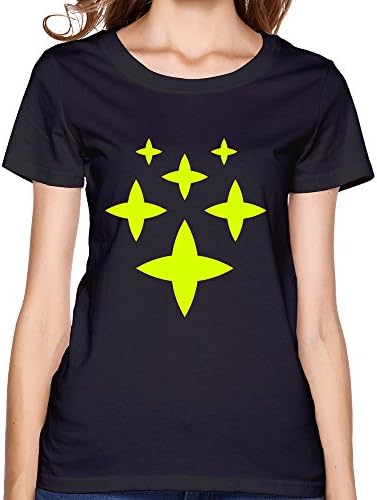 KEMING Women's Simple Stars T-shirt XL