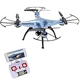 GoolRC X5HW Wifi FPV Drone with HD Camera Live Video Altitude Hold Function RC Quadcopter (Blue)
