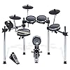 Alesis Surge Mesh Kit – Achtteiliges Mesh-E-Drum-Set mit Drumsticks, 385 elektronischen / akustischen Schlagzeug-Sounds und 60 Play Along Tracks