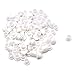 Screw Cap Cover Mcredy White Plastic Flush Type Hole Plugs Plastic Hole Plugs 1/3