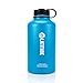 45 Degree Latitude Beer Growler, Enjoy Your Favorite Craft Beer Or IPA From The Comfort Of Your Own Home, Stainless Steel Growler 64 oz - Cayman Blue