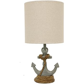 Décor Therapy TL15453 Table Lamp, Antique Iced Blue