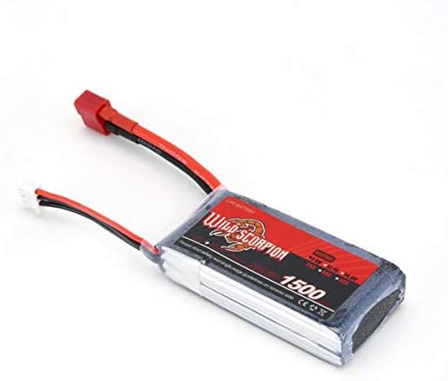 Banbie Wild Scorpion 7.4V 1500mAh 25C Power Lipo Battery T Plug Rechargeable for RC Racing Drone Quadcopter Helicopter Car Robot
