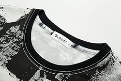 KLIEGOU Mens Hipster Hip Hop Ripped Round Hemline
