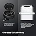 Letscom Wireless Earbuds, Upgraded Bluetooth 5.0 Headphones Deep Bass True Wireless Earbuds Stereo Hi-Fi Sound Wireless in-Ear Earphones with Mic and Charging Case