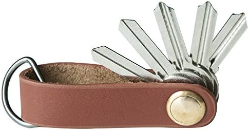 Handmade Leather Key Organizer Holder keyholder for Presents(Orange 7.270.970.20 inch)