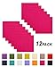 COTTON CRAFT Classic Cotton All Year Luncheon Dinner Napkins - Mitered Corners - Set of 12 - Pure Cotton - Use Every Day- Cloth Unpaper Paperless Washable Oversized- 20 inch x 20 inch-Magenta