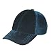 VANCOL Plain Adjustable Velvet Baseball Cap (Unstructured) (Green)