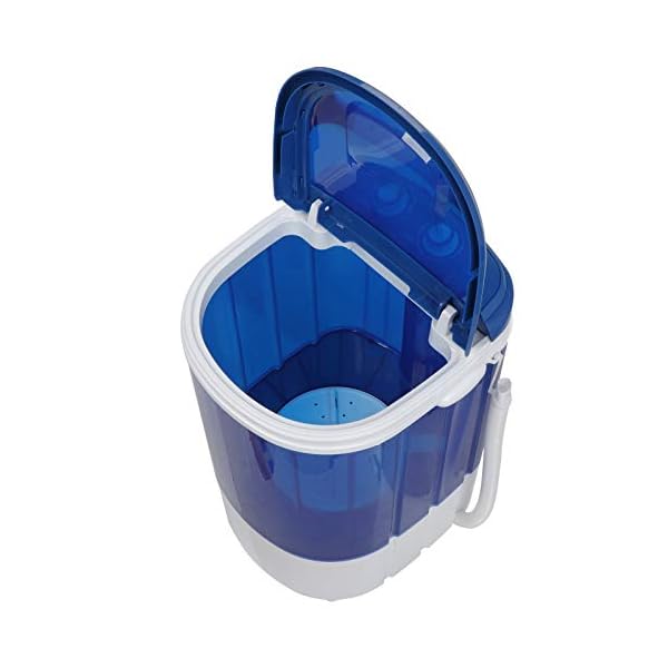 SUPER DEAL Mini Washing Machine Compact Counter Top Washer with Spin Cycle Basket and Drain Hose