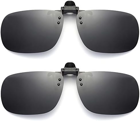 Polarized Clip On Sunglasses Over Prescription Glasses for Men Women Shades for Glasses