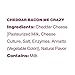 Moon Cheese Cheddar Bacon Me Crazy, 100% Bacon Cheddar Cheese Snacks, Crunchy Keto Food, Low Carb, High Protein, 2 oz. (3 Pack)