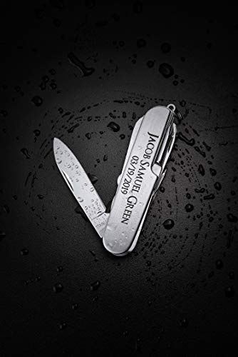 Custom Engraved 11 in 1 Multi-Purpose Stainless Steel Folding Pocket Tool Knife - Personalized Groomsmen Gift - Thumbnail 5
