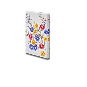 Canvas Prints Wall Art - Beautiful Colorful Bouquet with Small Red,Blue and Yellow Flowers | Modern Wall Decor/Home Decoration Stretched Gallery Canvas Wrap Giclee Print & Ready to Hang - 18" x 12"
