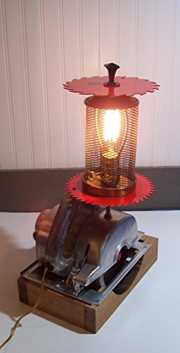 Vintage Craftsman Circular Saw Electric Table Lamp. Repurposed one-of-a-kind 'Man Cave' Table or Desk Lamp. Free Shipping In USA. No International Shipping.