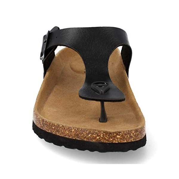 Sandalia de Esclava para Mujer con Planta Anatomica de Corcho Bio y Suela de Goma Confort. Primavera Verano 2019 | DeHippies.com