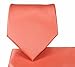 Men's Solid Color Microfiber NeckTie (Coral Pink) #100-FF