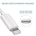 Lightning Adapter[2-Pack],Lightning Connector to 3.5mm Headphone Earphone Extender Jack Adapter Convenient and Suitable for iPhone 6/6s/7/7 Plus- White