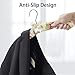 Padded Clothes Hangers for Sweaters – Women Padded Coat Hangers- Foam Hanger Non Slip Satin Canvas Covers for Adults Wedding Bridesmaid (Pack of 10)