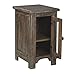 Signature Design by Ashley Danell Ridge Rustic Chair Side End Table with Double Cabinet Doors and 1 Storage Shelf, Brown