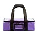 Carry Bag for 87 Essential Oil Wooden Box Organizer - Large Travel Carrying Bag for Wood Case (Purple)