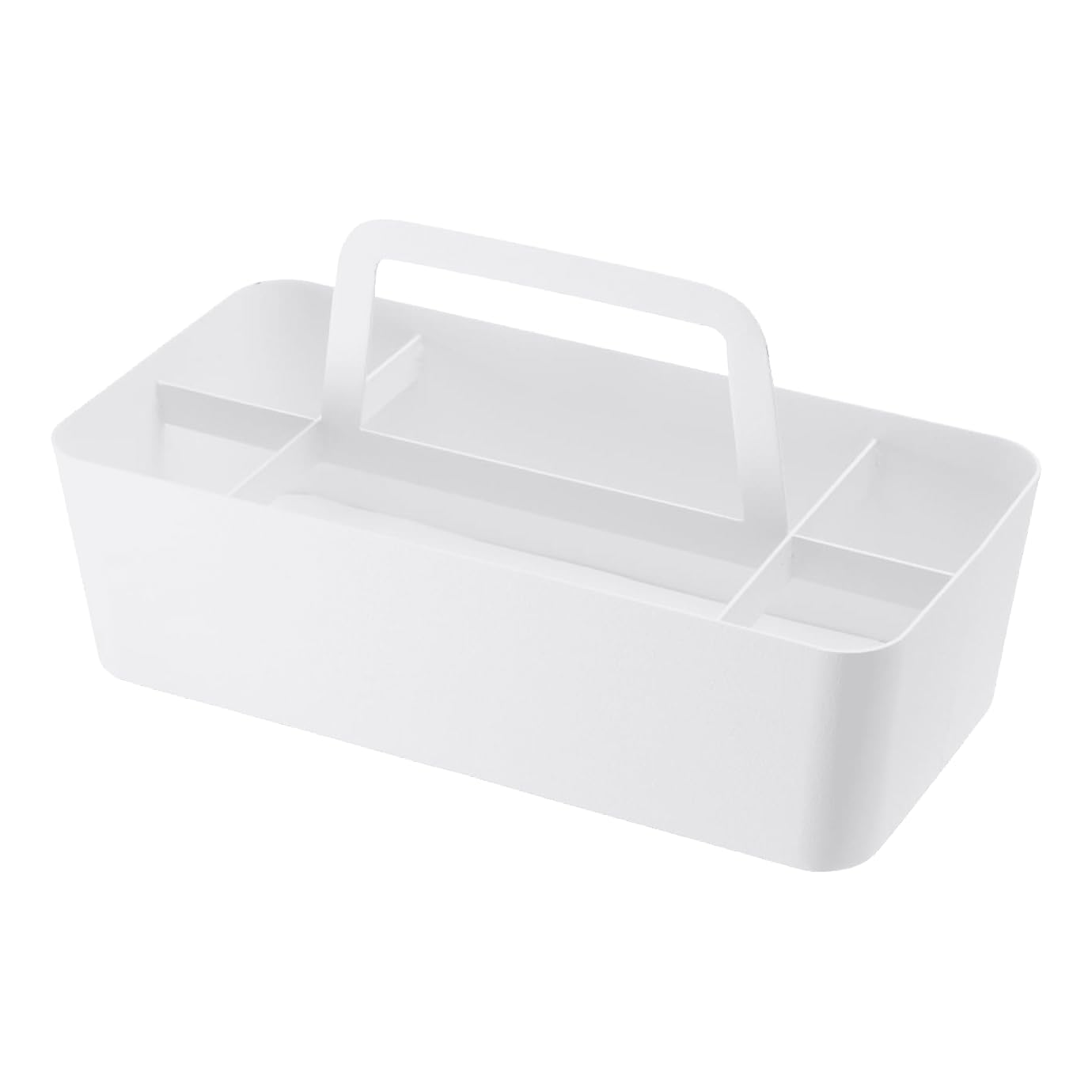 Yamazaki 2725 TOWER Tool Box, white, Steel/Silicone, Minimalist, 30 x 15 x 15 cm