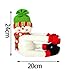 Homecube Christmas Ornament, 2pcs Cute Santa Claus & Snowman Doll Wine Bottle Hold Cover Party Christmas Table Decoration