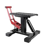 YITAMOTOR Adjustable Dirt Bike Motorcycle Lift Stand Steel Motocross Maintenance Stand Table Bike Repair Rack