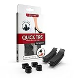 QUICK TIPS Heel Tip Replacement Cap & Wrap - 2 Pairs (Medium, Large)