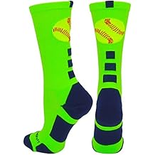lime green tie dye softball socks