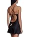 Dreamgirl Women's Shalimar Charmeuse Babydoll with Robe and Padded Hanger