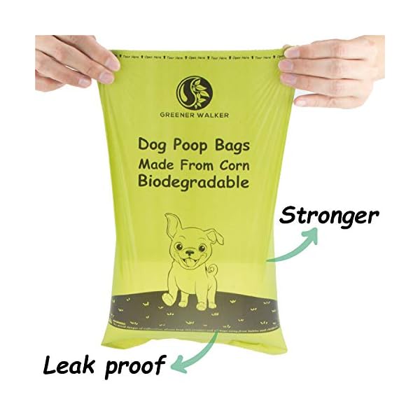 GREENER WALKER Poo Bags for Dog Waste, 540 Poop Bags,Extra Thick Strong 100% Leak Proof Biodegradable Dog Poo Bags…