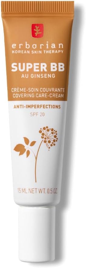 Erborian Super BB Cream with Ginseng Caramel 15ml SPF 20 High Coverage