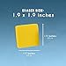 24 Pack Square Magnetic Mini Dry Erase Board Erasers for Teachers, Classroom Whiteboard, Bulk School Supplies, 4 Colors, 2x0.8 in - Mini Erasers