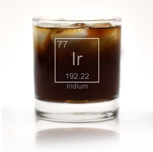 Iridium Periodic Table of Elements Engraved Cocktail Glass