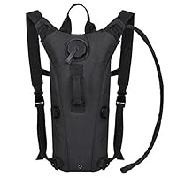 VBIGER Hydration Pack with 3L Bladder Water Bag Great for Hunting Climbing Running and Hiking (Black, One Size)