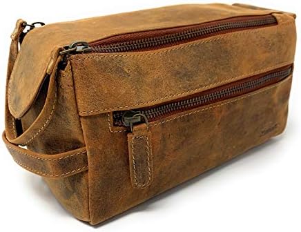 komalc leather toiletry bag