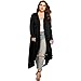 Womens Plus Size Long Sleeve Loose Waterfall Drape Open Front Long Maxi Cardigan