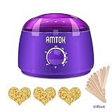 Wax Warmer,Hair Removal Waxing Kit,Home DIY Waxing Kit,Electric Pot Heater Melts Hot Beads Minutes, Painless Wax of Legs, Face, Body, Bikini
