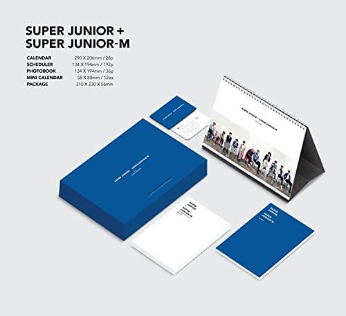 SUPER JUNIOR + SUPER JUNIOR M 2016 SEASON'S GREETINGS [28p Calendar + 192p Scheduler + 32p Photobook + Mini Calendar 12ea + Folded Poster]