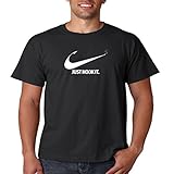 Juiceclouds | Fishing T Shirt Just Hook It Mens Tee S-5XL (Black, XL)