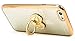 Bastex iPhone 6/6s Case, Ultra Thin Clear Luxury TPU Gold Bumper Case Cover with Attachable Heart Diamond Ring Holder for Apple iPhone 6/6s