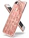 Ringke Air Prism Compatible with iPhone 8 Plus Case, 3D Artistic Jewels Design Slim Unique Diamond Stylish Pattern Soft Gel TPU Drop Protection Cover for iPhone 7 Plus - Rose Gold Crystal