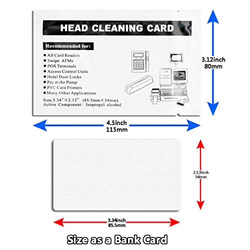 Swipe Head Cleaning Cards for Magnetic Stripe Credit Card Readers (15 PCS) - Thumbnail 4