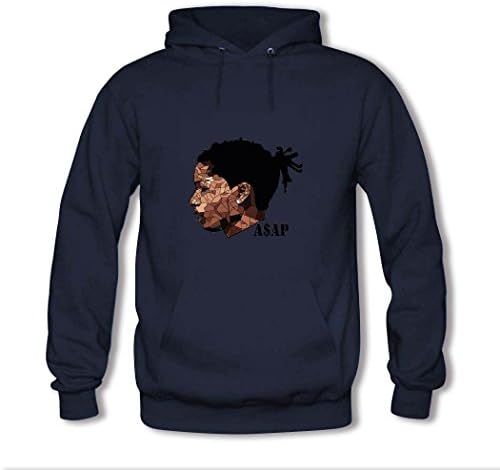 AsAP Mob Rocky Head men's printed hoodies t shirt Deep Blue Large