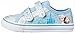 Disney Frozen Elsa and Anna Hook-and-Loop Sneaker, Blue/Silver, 10 M US Toddler